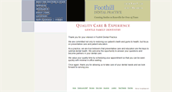 Desktop Screenshot of foothilldentalpractice.com